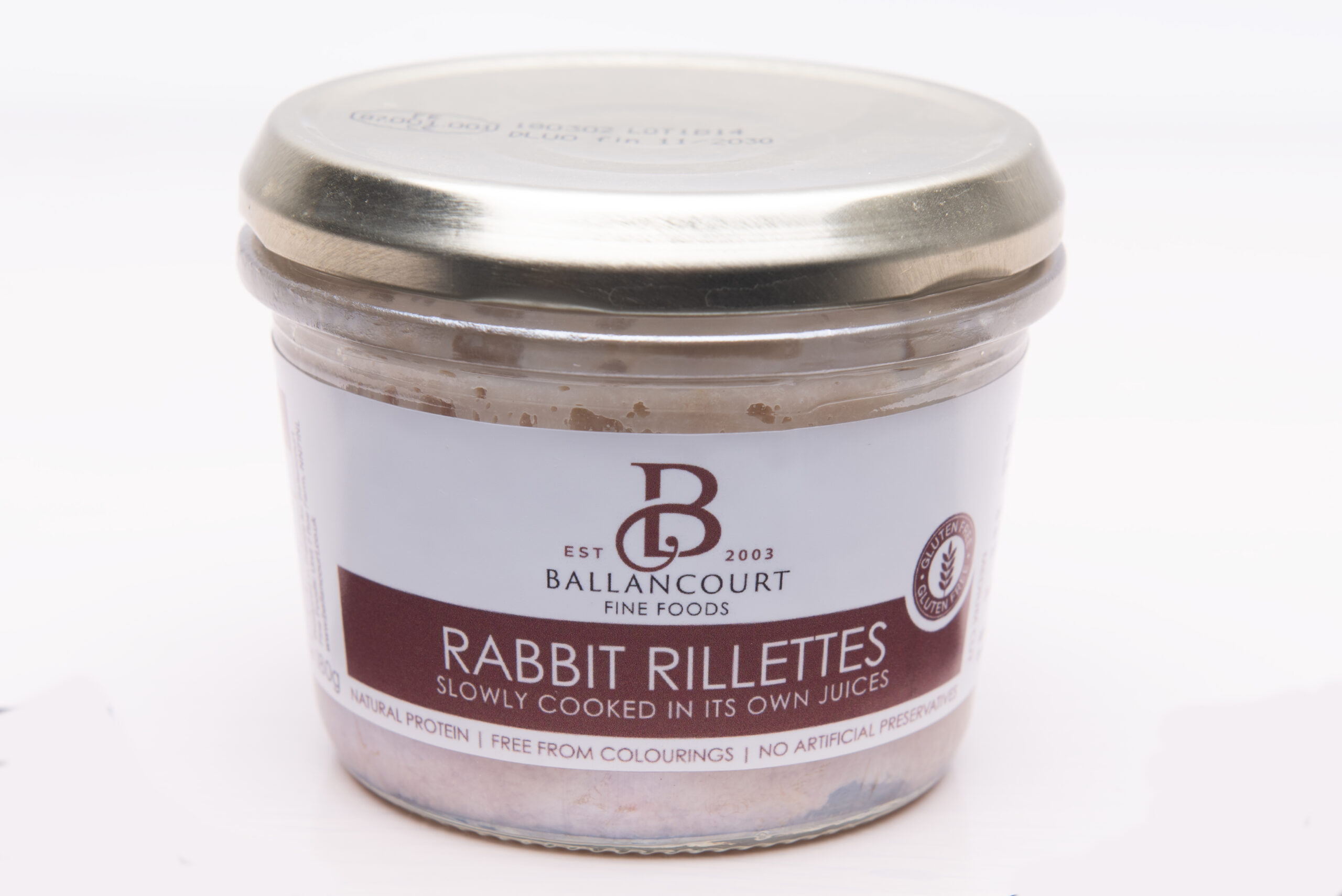 Ballancourt rabbit rillettes jar