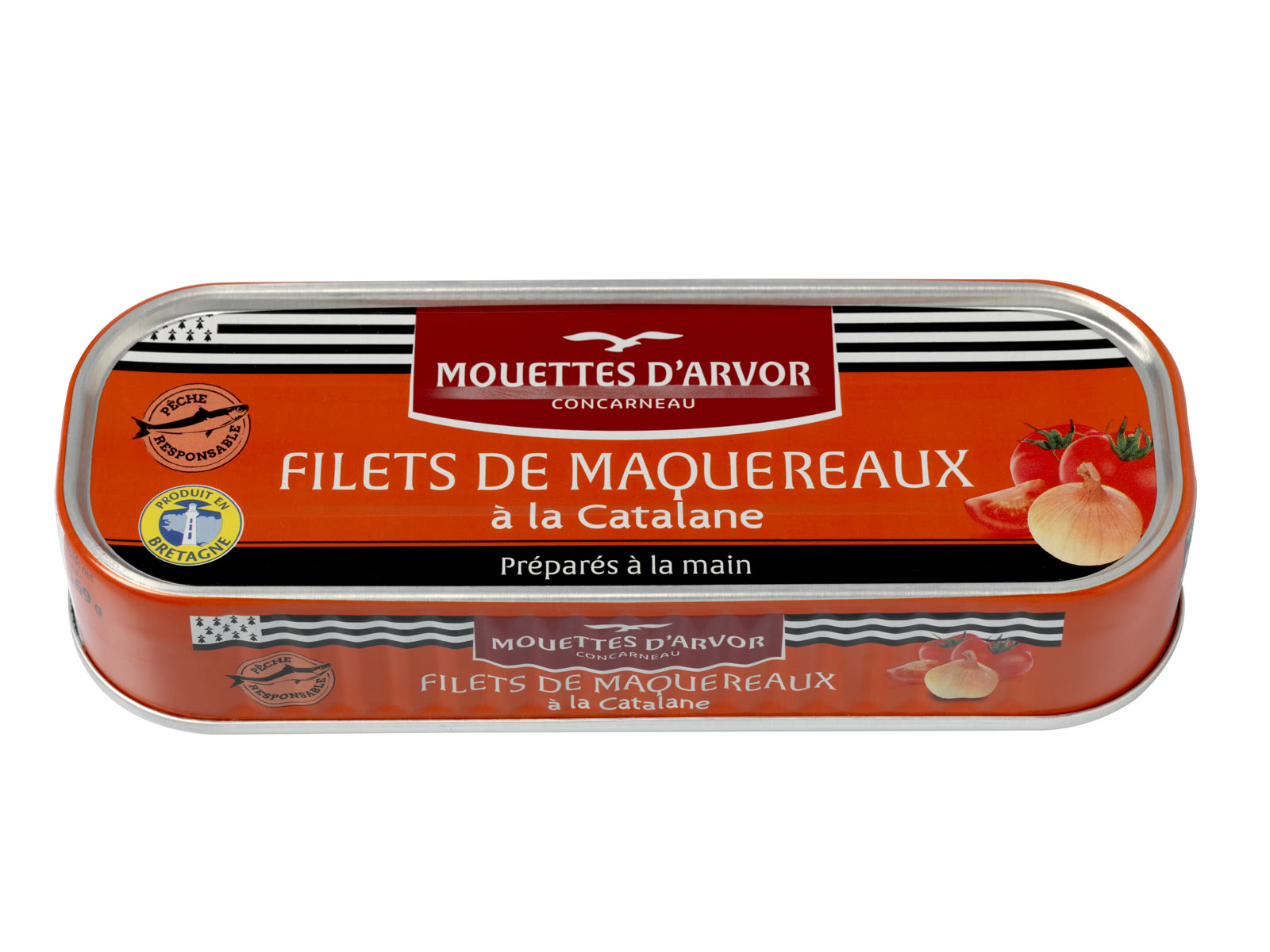 Mouettes d'Arvor mackerel fillets à la Catalane tin