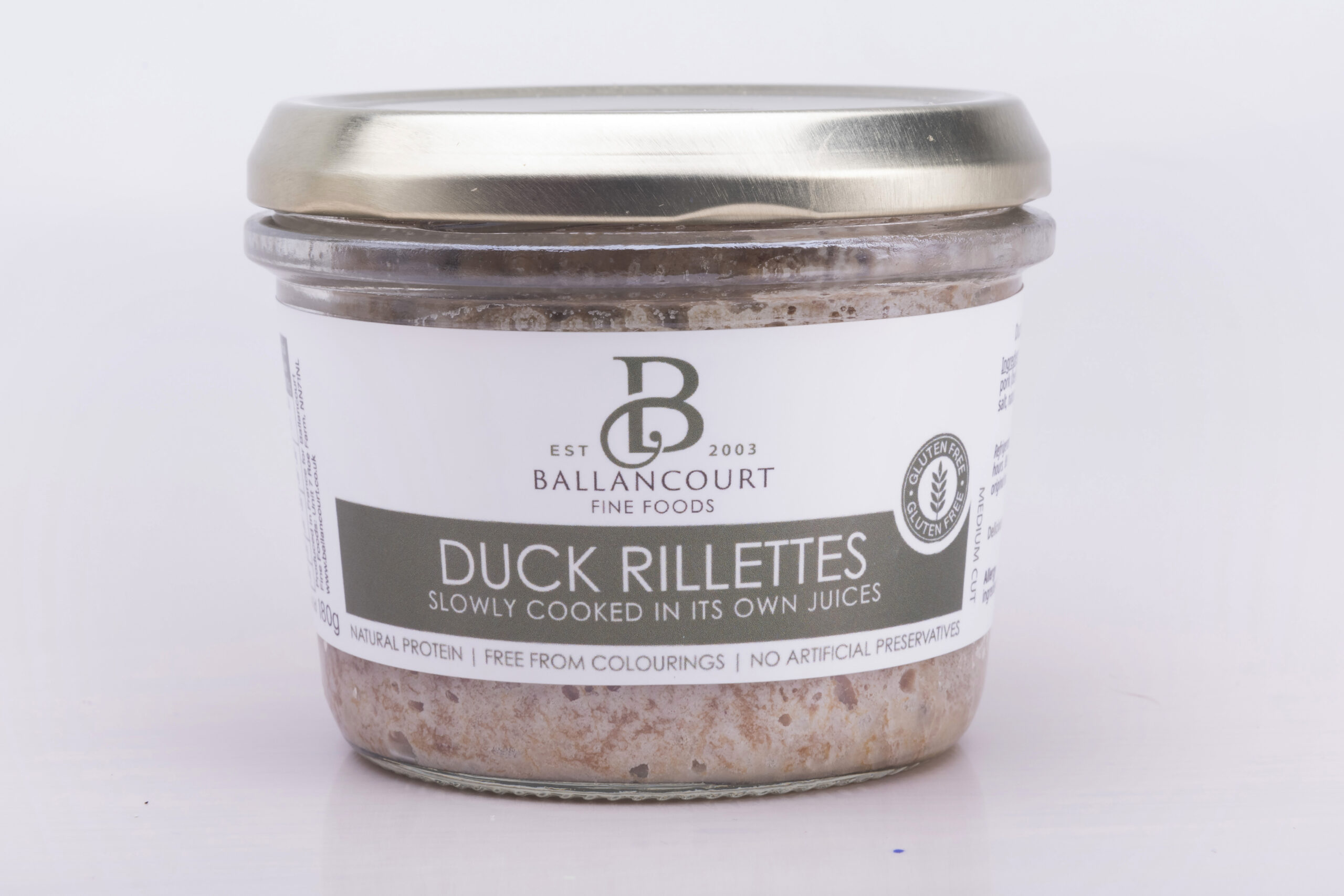 Ballancourt Duck Rillettes 180g jar
