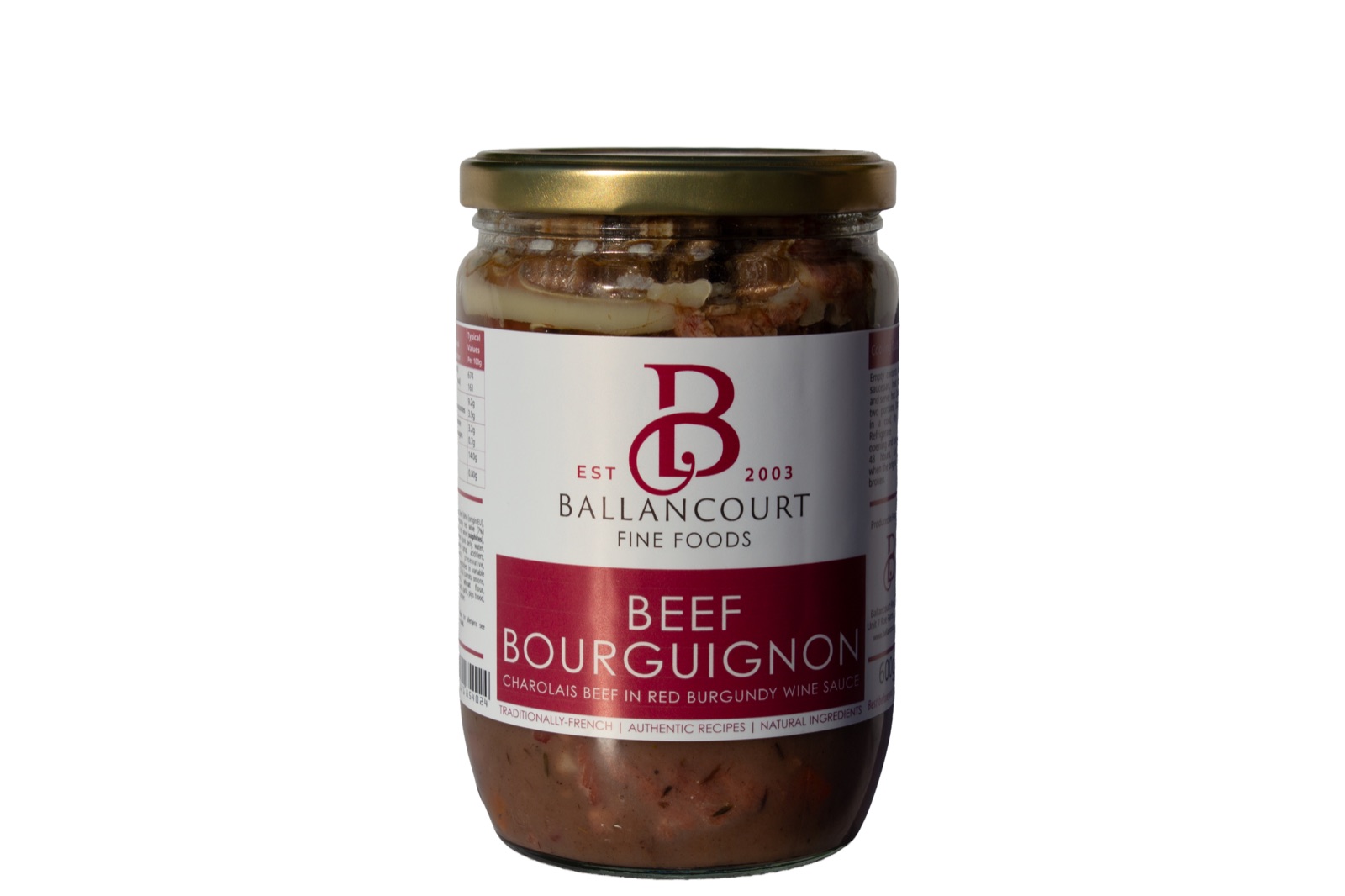 Ballancourt beef bourguignon jar, 600g