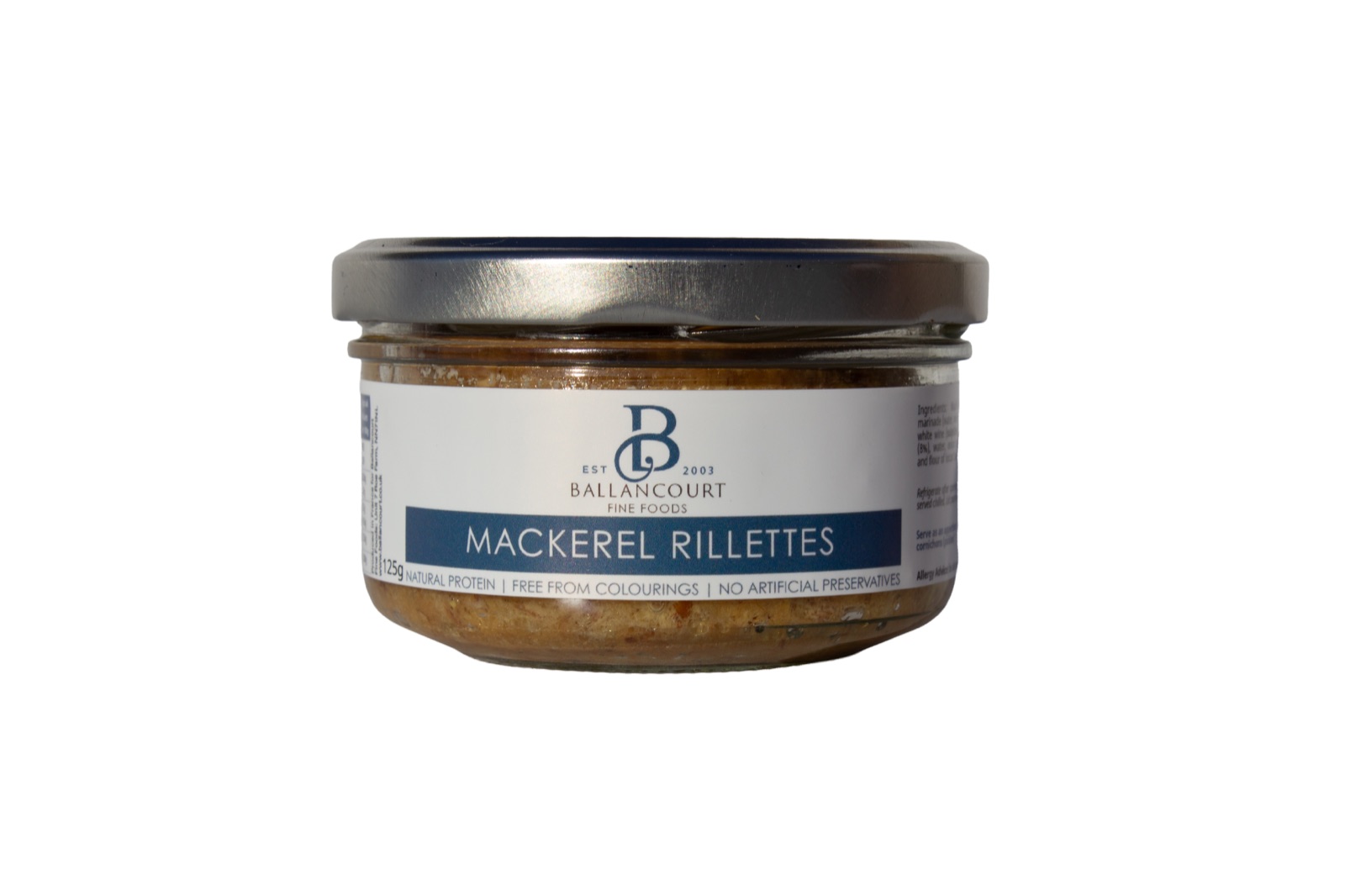 Ballancourt mackerel rillettes jar, 125g