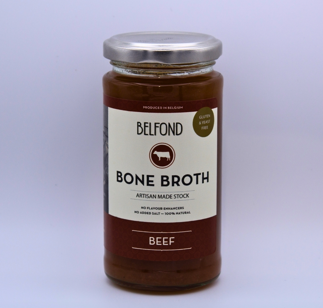 Belfond beef bone broth jar