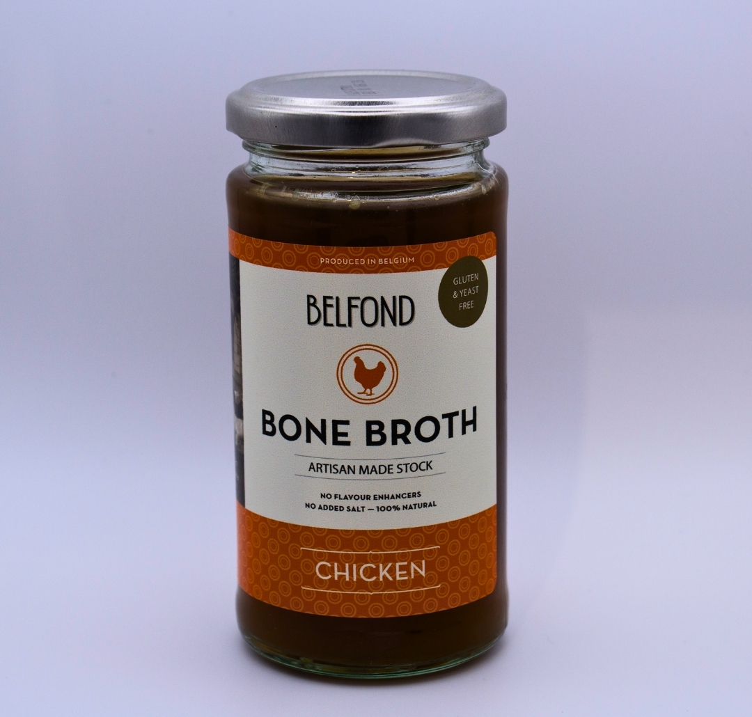 Belfond chicken bone broth jar