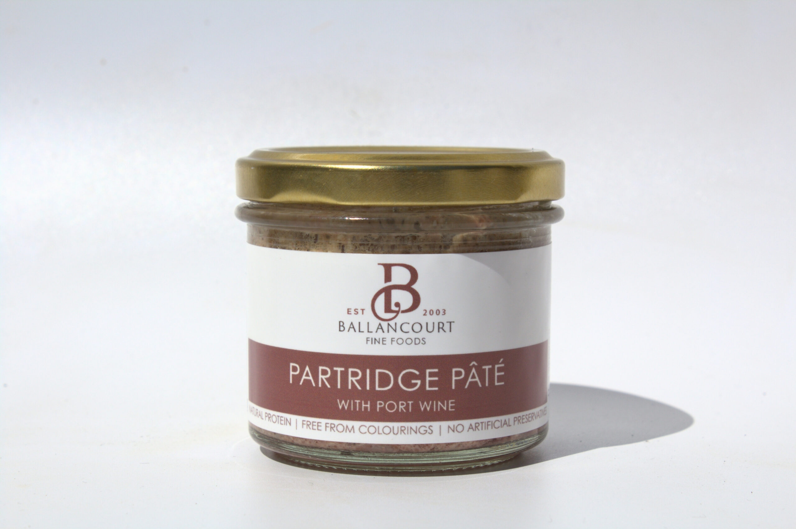Ballancourt Partridge Pâté with Port Wine 90g jar