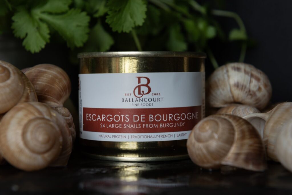 Ballancourt Escargots de Bourgogne tin with Burgundy snails